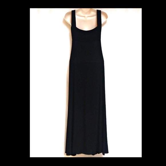 Styleworks Boho Black Gauze Maxidress Size 8 NWOTS - Picture 3 of 5